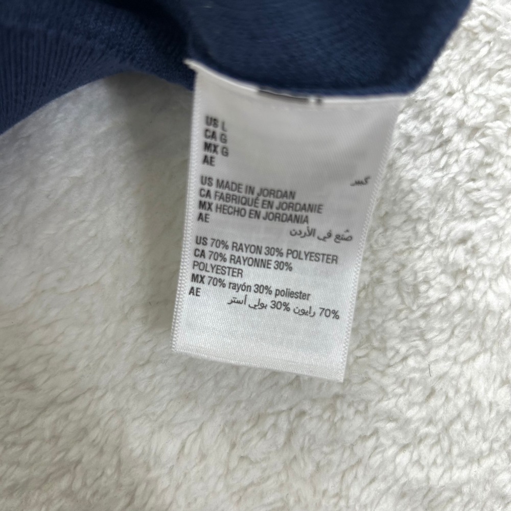 Mode of One Boxy Sweater Mens Large Caspian Water Blue Crew Neck New - Picture 8 of 10